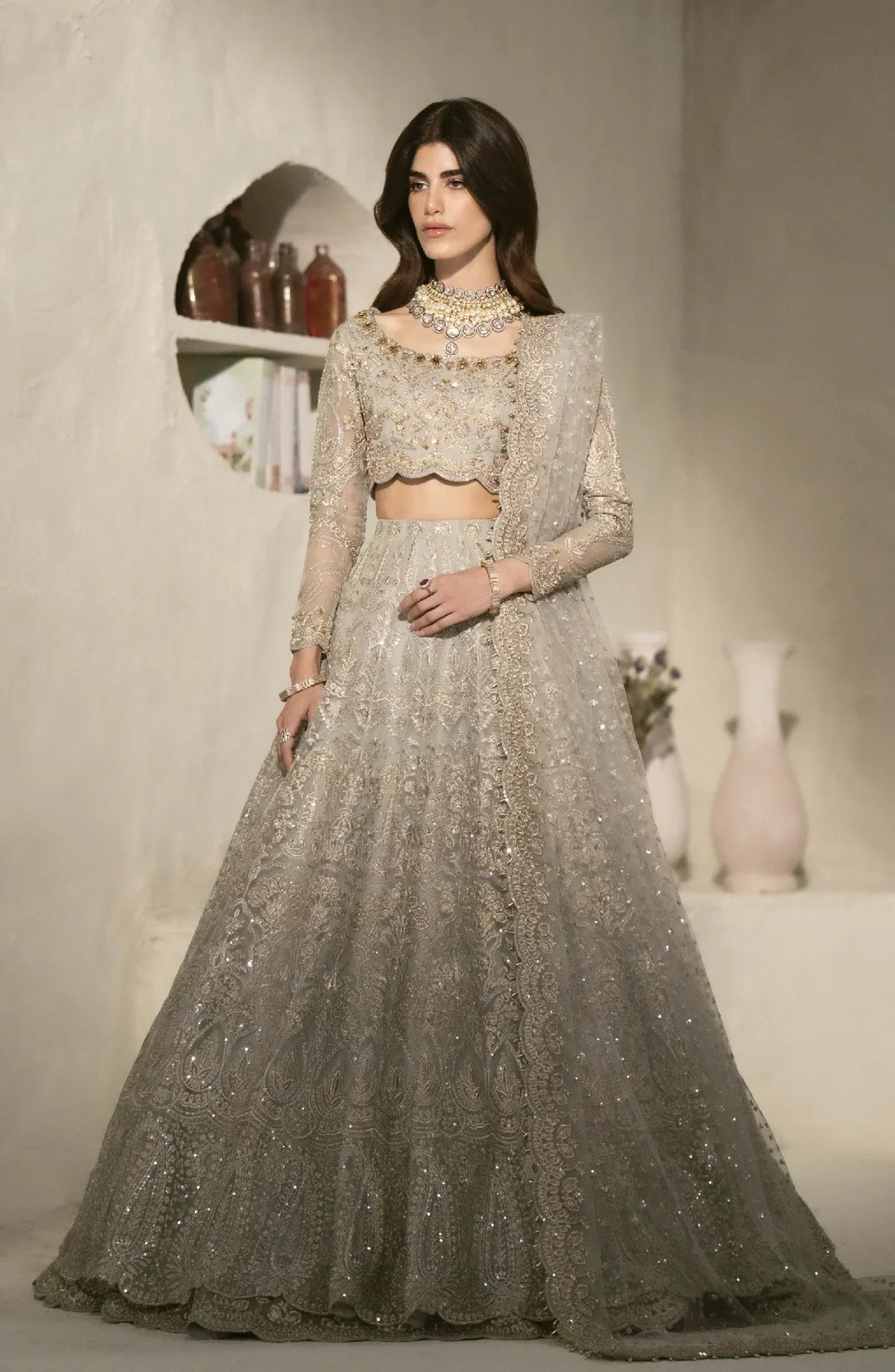 Maryum N Maria | Mehr o Maah Bridals | MW23-533-Feme - by - Libasekhas UK - Registered Vendor of : Maryum N Maria - 100% Original Designer Dresss
