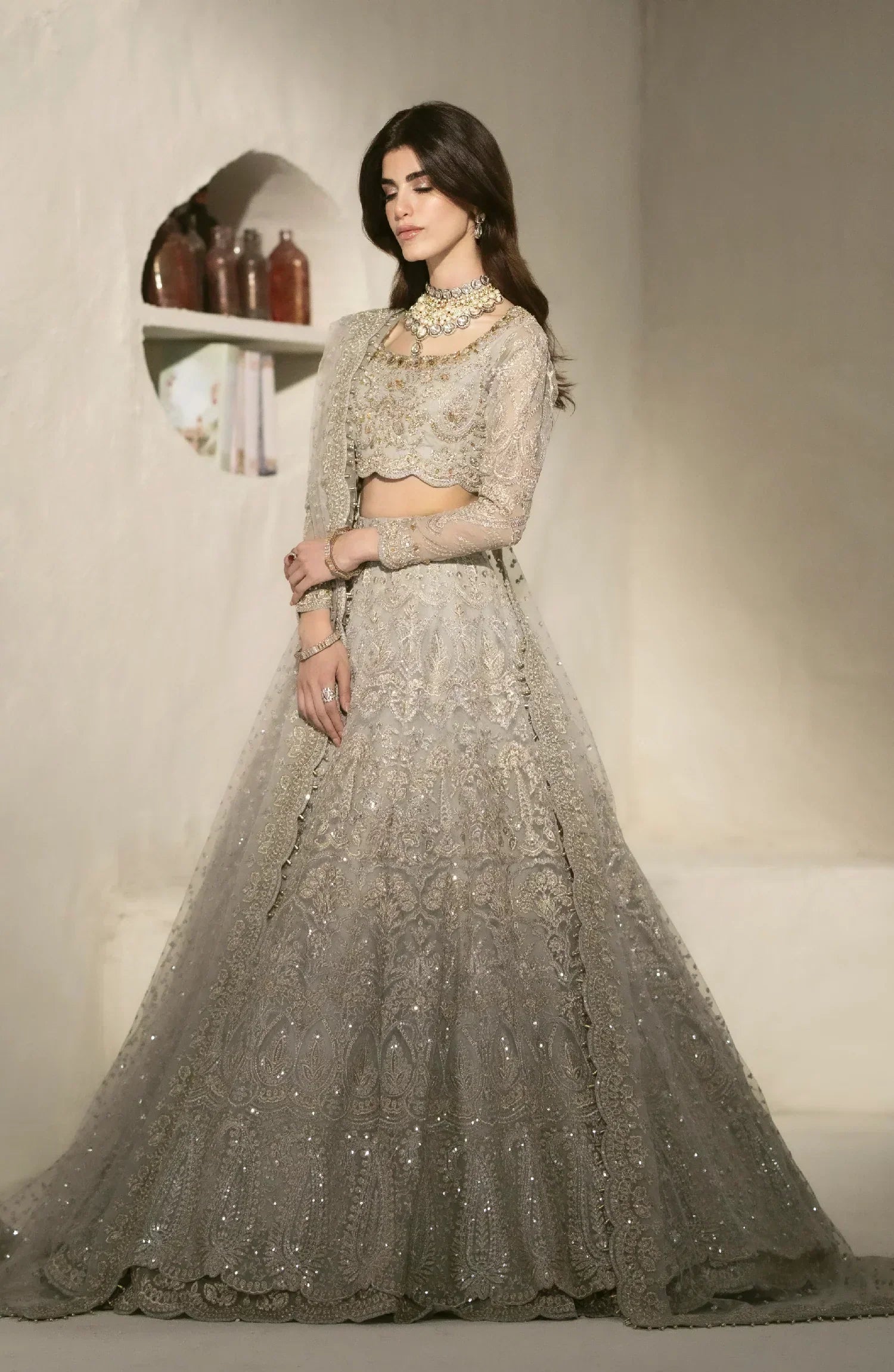 Maryum N Maria | Mehr o Maah Bridals | MW23-533-Feme - by - Libasekhas UK - Registered Vendor of : Maryum N Maria - 100% Original Designer Dresss