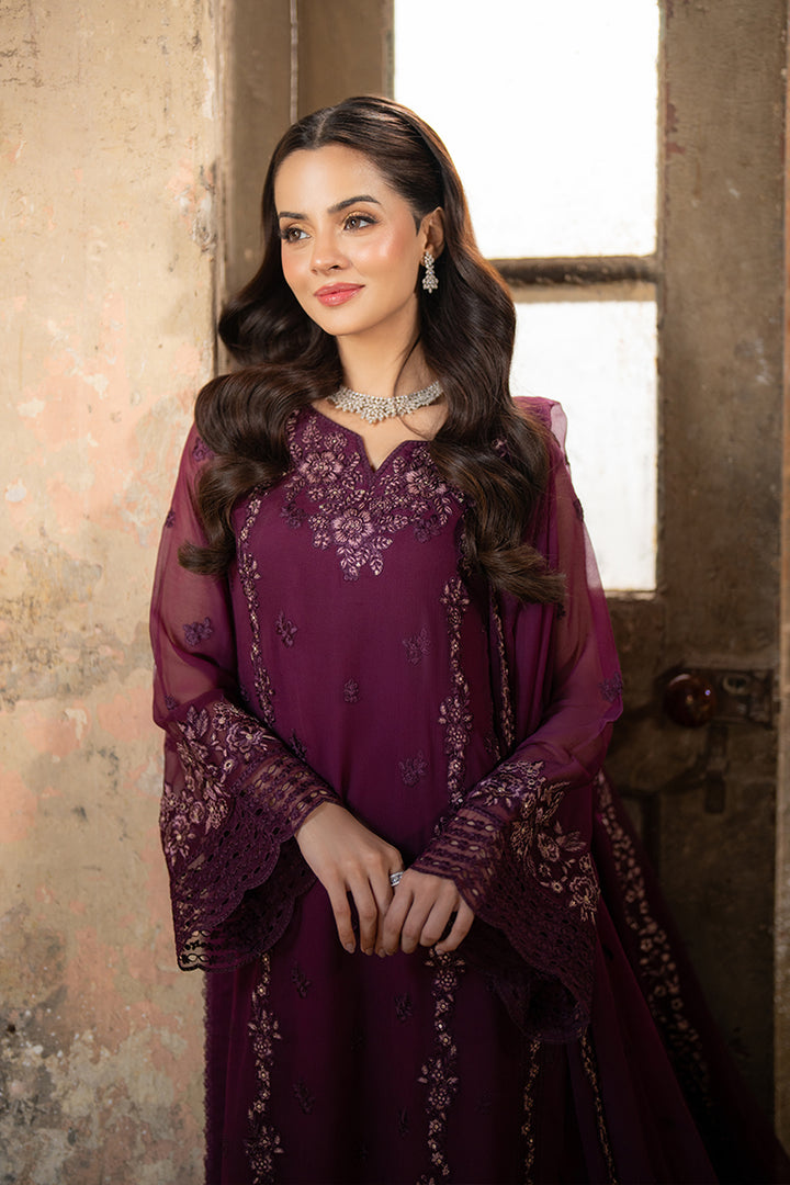 Azure | Ensembles Embroidered Formals | Merlot Grace - by - Libasekhas UK - Registered Vendor of : Azure - 100% Original Designer Dresss