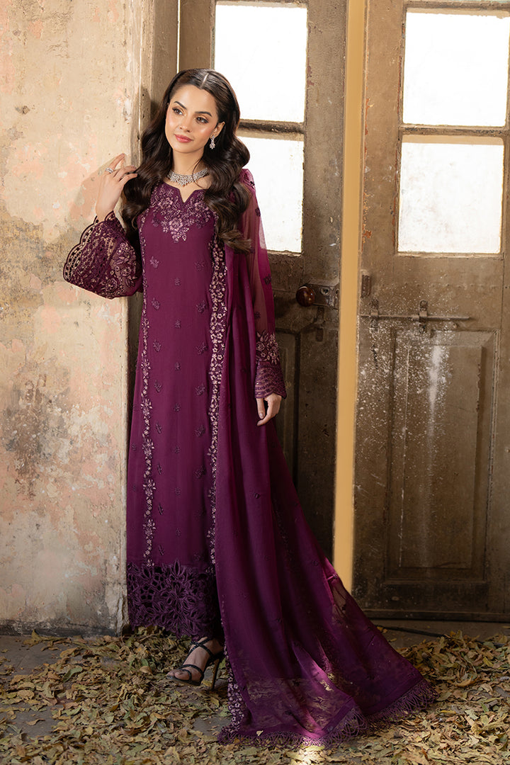 Azure | Ensembles Embroidered Formals | Merlot Grace - by - Libasekhas UK - Registered Vendor of : Azure - 100% Original Designer Dresss