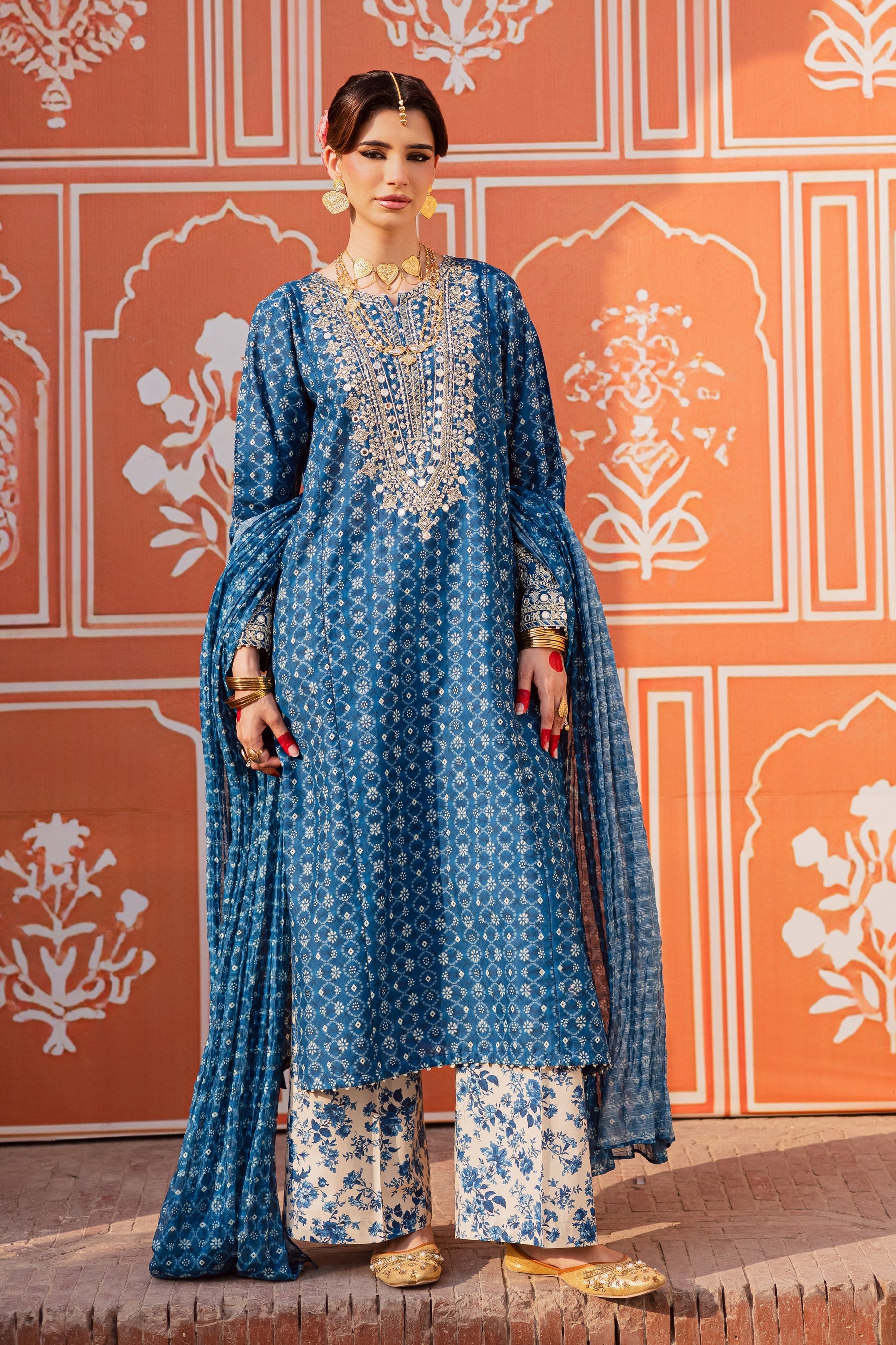 Batik | Festive Eid 26 | Midnight - by Libasekhas UK - Registered Vendor of : Batik - 100% Original Designer Dress