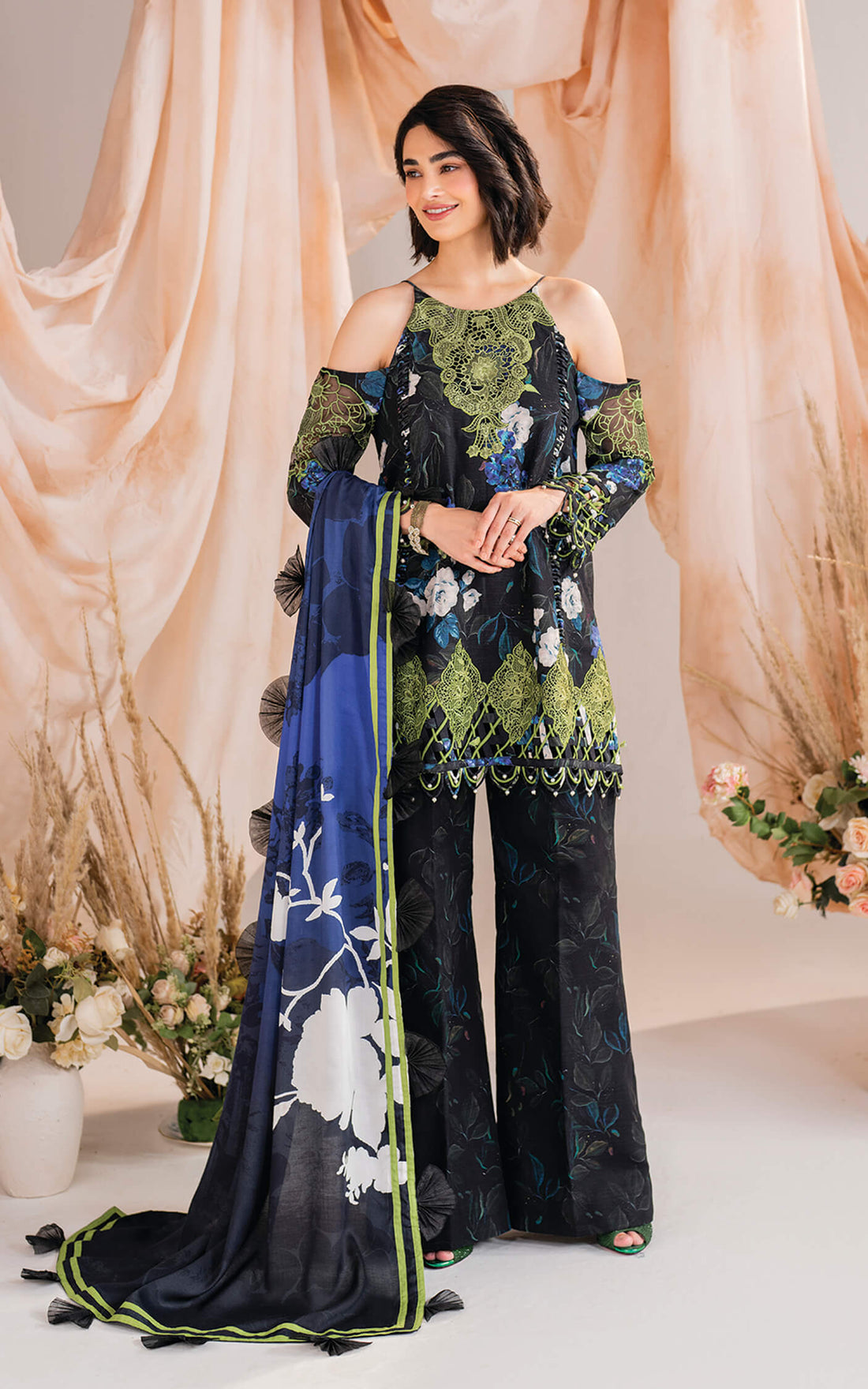 Asifa and Nabeel | Winter Meraki 24 | Midnight-MW-02 - by - Libasekhas UK - Registered Vendor of : Asifa and Nabeel - 100% Original Designer Dresss