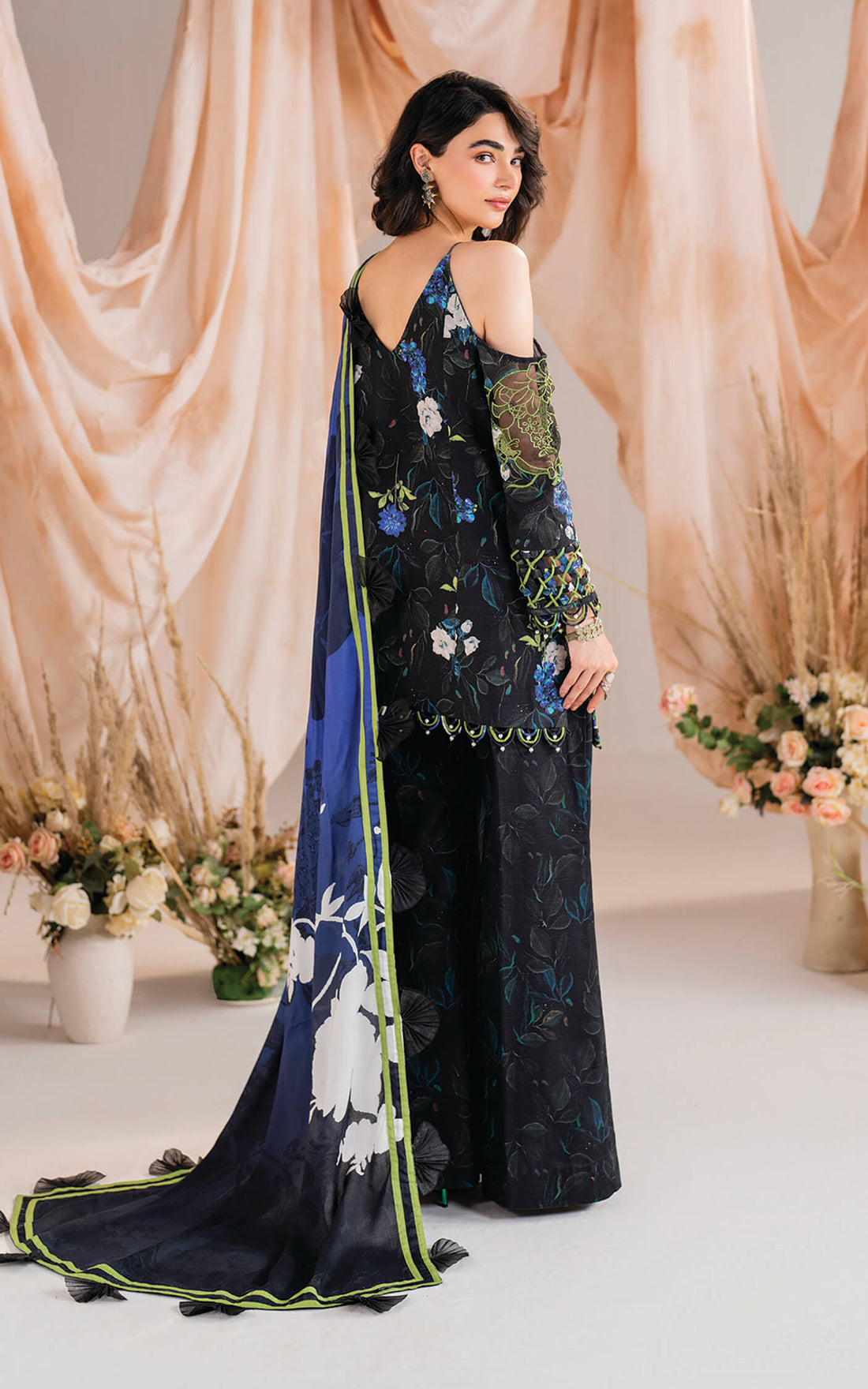 Asifa and Nabeel | Winter Meraki 24 | Midnight-MW-02 - by - Libasekhas UK - Registered Vendor of : Asifa and Nabeel - 100% Original Designer Dresss