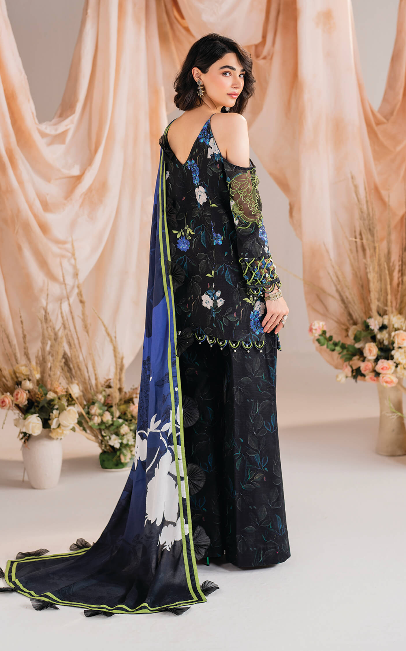 Asifa and Nabeel | Winter Meraki 24 | Midnight-MW-02 - by - Libasekhas UK - Registered Vendor of : Asifa and Nabeel - 100% Original Designer Dresss