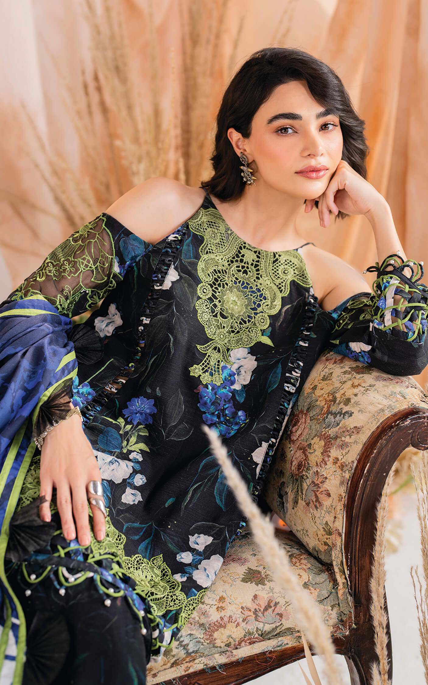 Asifa and Nabeel | Winter Meraki 24 | Midnight-MW-02 - by - Libasekhas UK - Registered Vendor of : Asifa and Nabeel - 100% Original Designer Dresss