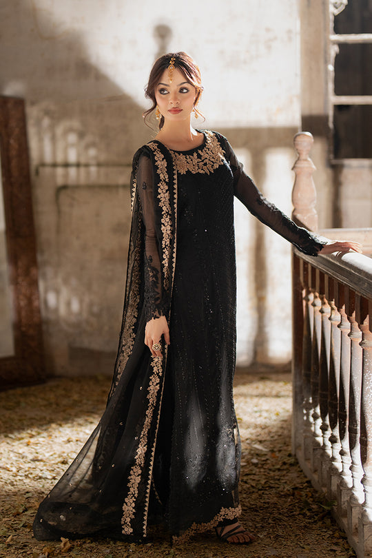 Azure | Ensembles Embroidered Formals | Midnight Veil - by - Libasekhas UK - Registered Vendor of : Azure - 100% Original Designer Dresss