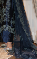 Asifa and Nabeel | Silk Edit 26 | Midnight Blue - by Libasekhas UK - Registered Vendor of : Asifa and Nabeel - 100% Original Designer Dress