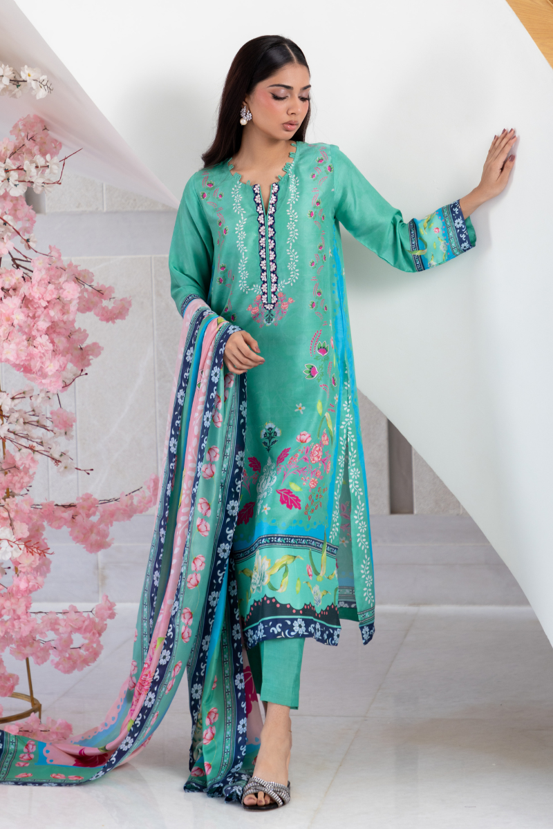 Mina Hasan | Signature Pret | Melon Bubble - by Libasekhas - Registered Vendor of : Mina Hasan - 100% Original Designer Dress