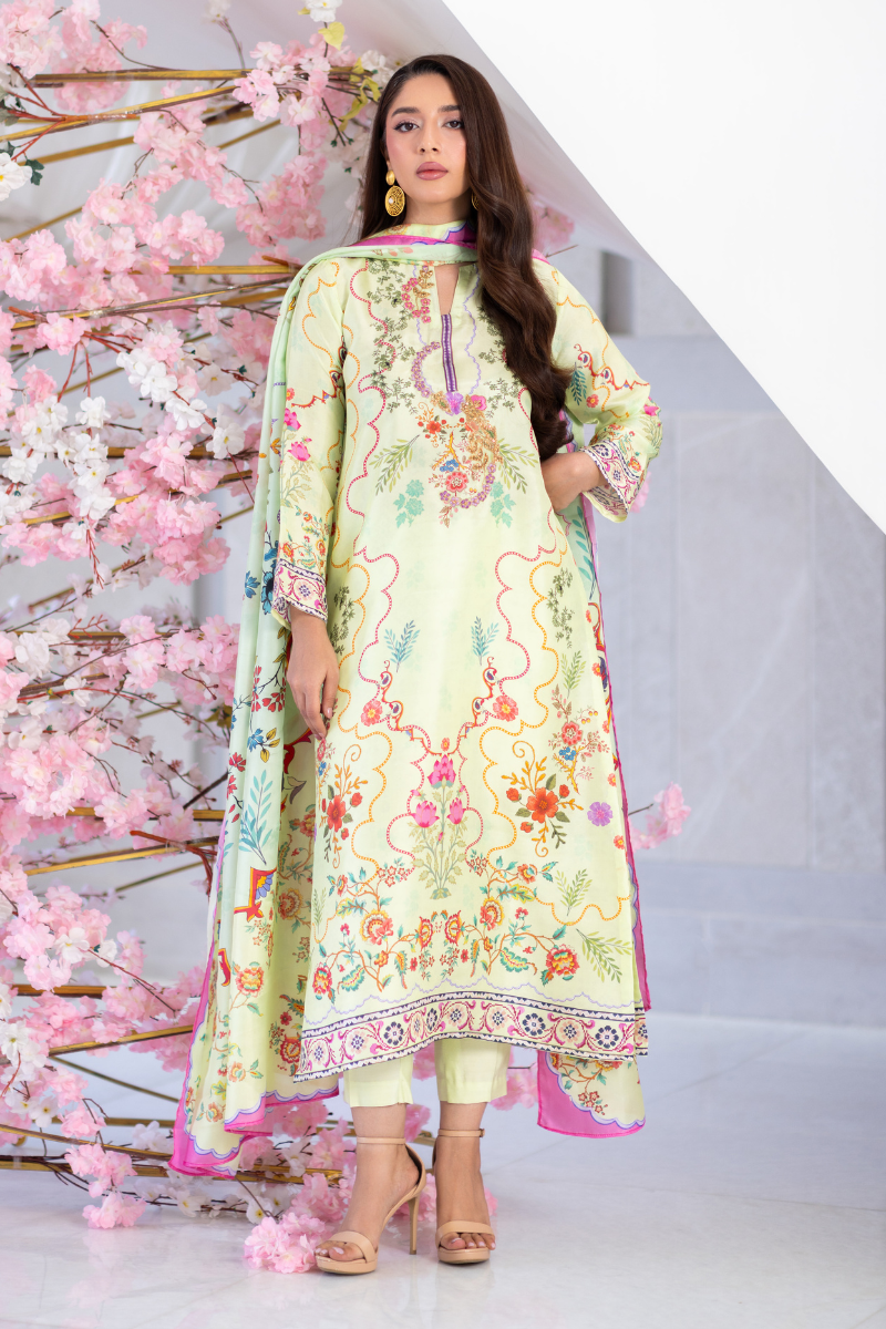 Mina Hasan | Signature Pret | Cora Flora - by Libasekhas - Registered Vendor of : Mina Hasan - 100% Original Designer Dress