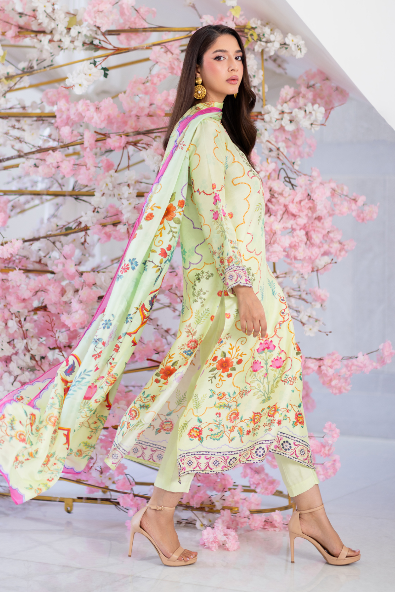 Mina Hasan | Signature Pret | Cora Flora - by Libasekhas - Registered Vendor of : Mina Hasan - 100% Original Designer Dress