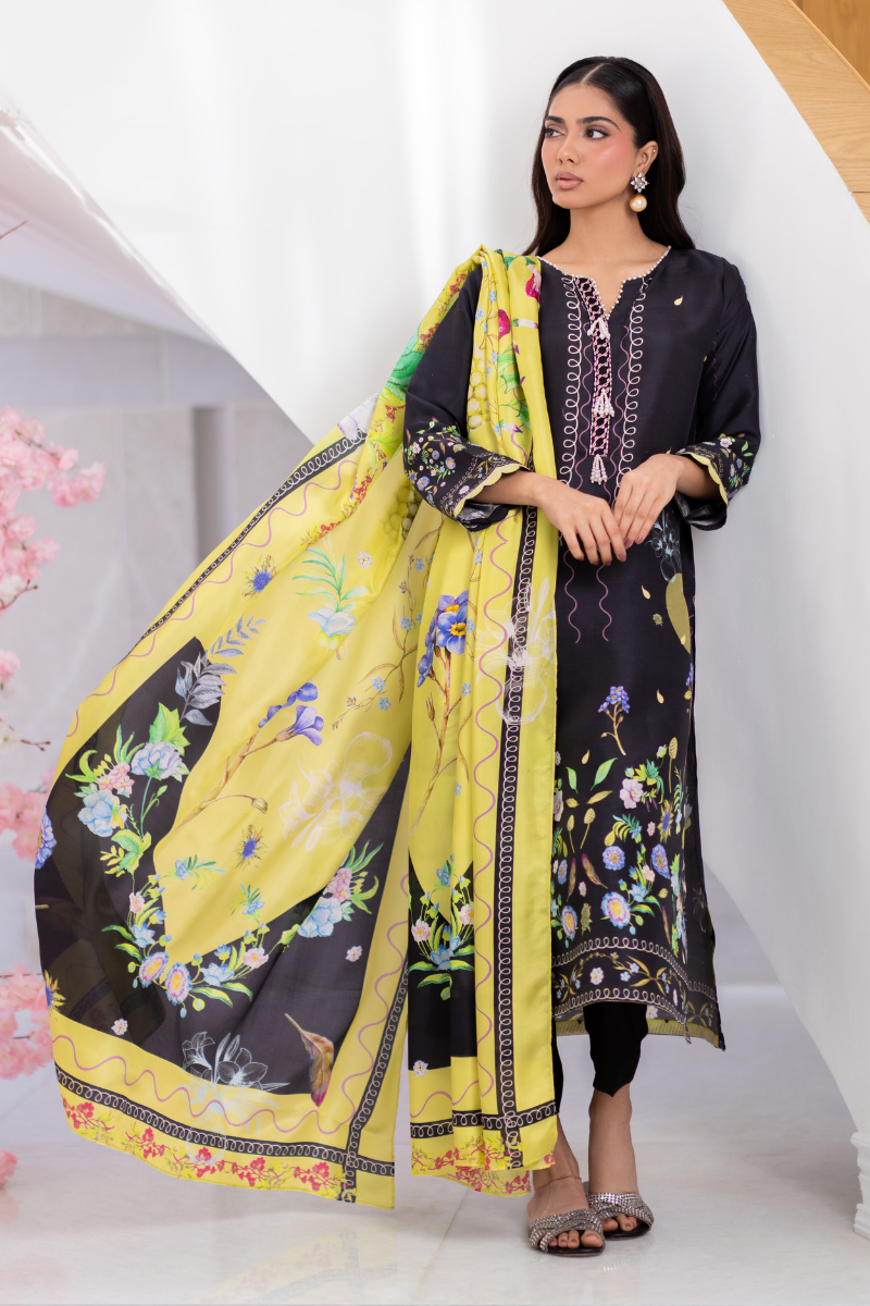 Mina Hasan | Signature Pret | Spring Night - by Libasekhas - Registered Vendor of : Mina Hasan - 100% Original Designer Dress