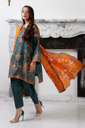 Mina Hasan | Signature Pret | Teal Green - by Libasekhas - Registered Vendor of : Mina Hasan - 100% Original Designer Dress