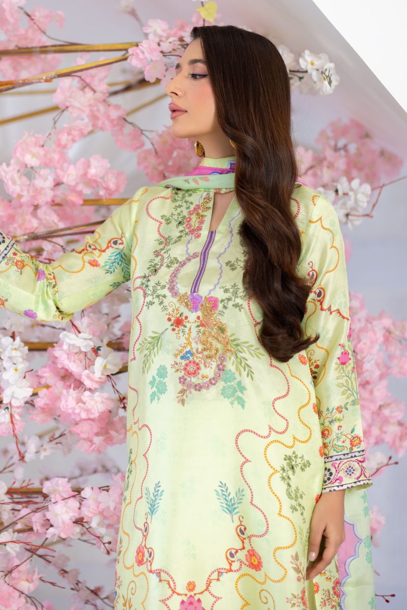 Mina Hasan | Signature Pret | Cora Flora - by Libasekhas - Registered Vendor of : Mina Hasan - 100% Original Designer Dress