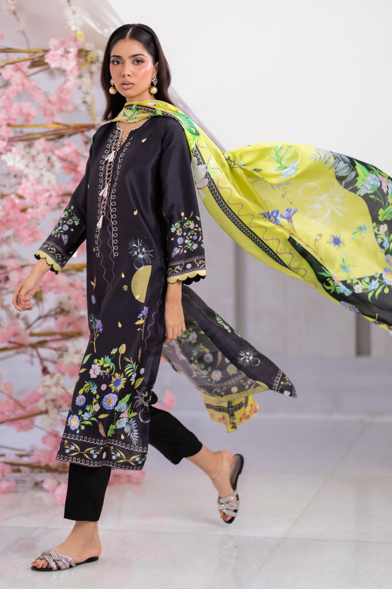 Mina Hasan | Signature Pret | Spring Night - by Libasekhas - Registered Vendor of : Mina Hasan - 100% Original Designer Dress