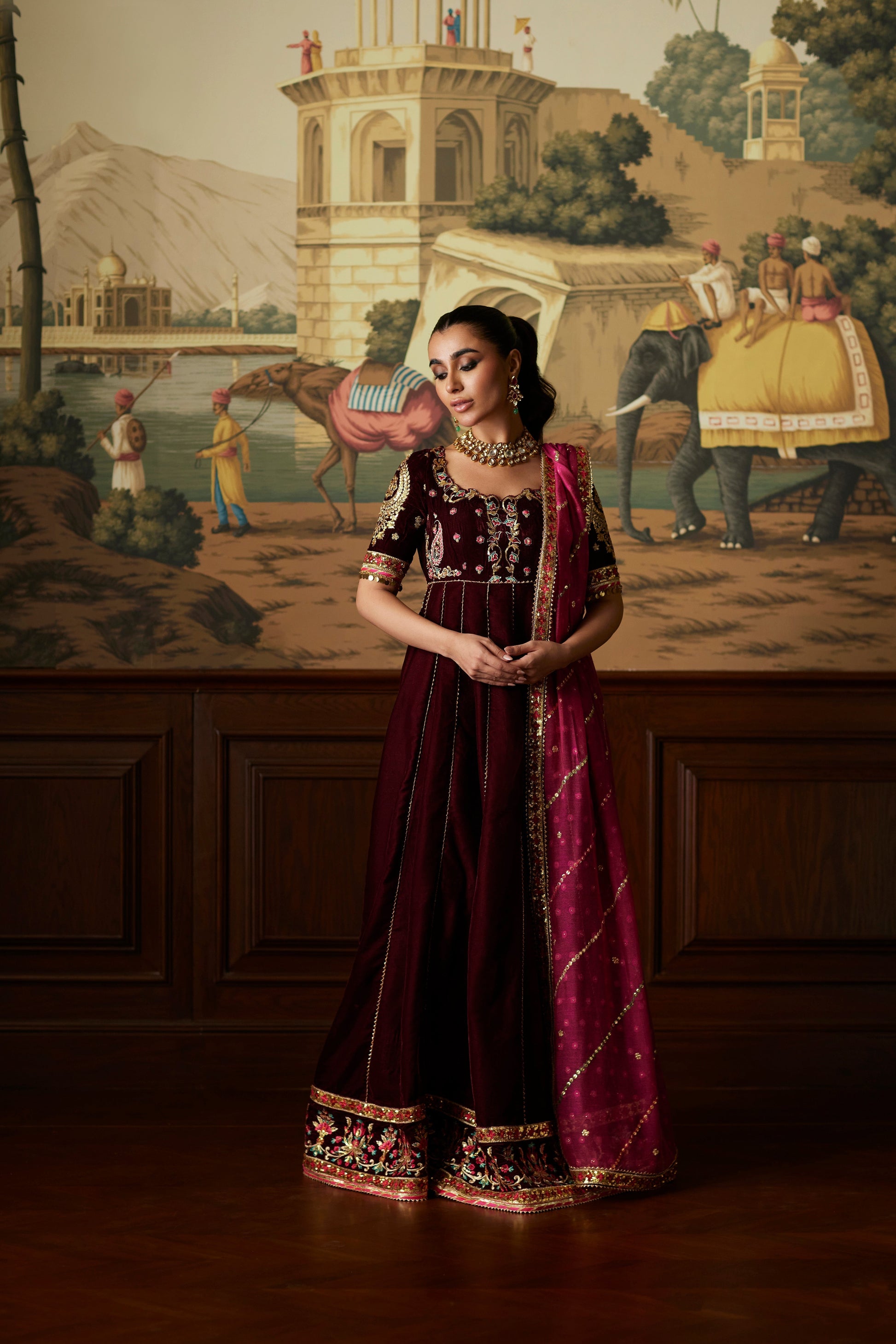 Mina Hassan | Velvet Luxe |  Daaniya - by - Libasekhas UK - Registered Vendor of : Mina Hassan - 100% Original Designer Dresss