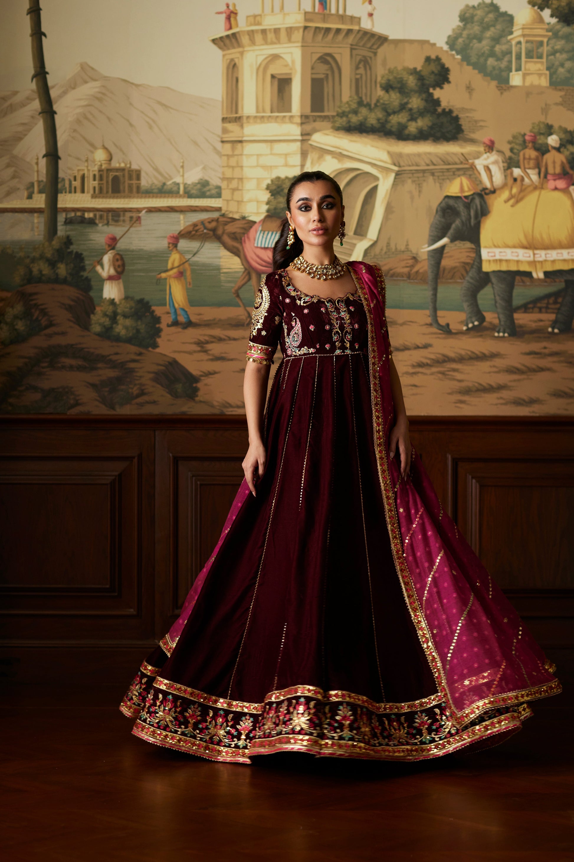 Mina Hassan | Velvet Luxe |  Daaniya - by - Libasekhas UK - Registered Vendor of : Mina Hassan - 100% Original Designer Dresss