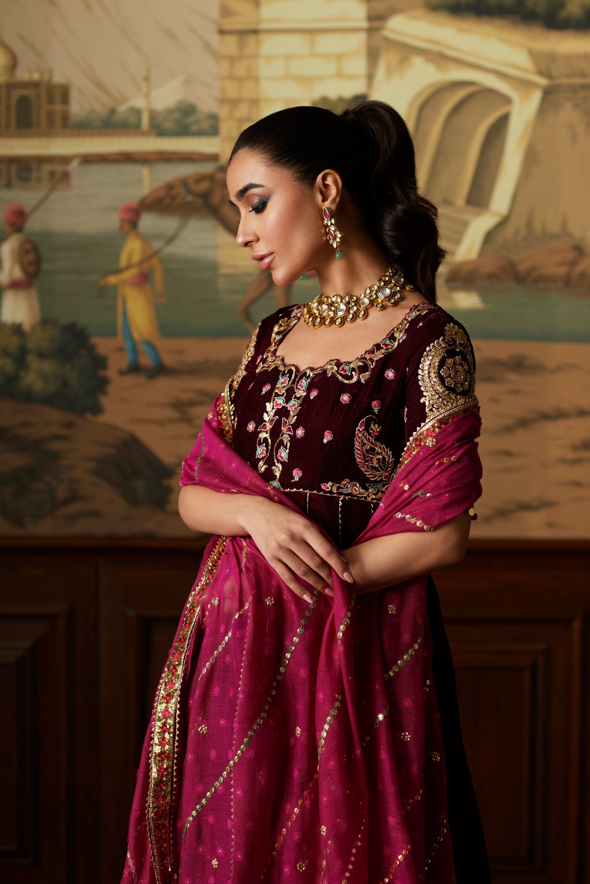 Mina Hassan | Velvet Luxe |  Daaniya - by - Libasekhas UK - Registered Vendor of : Mina Hassan - 100% Original Designer Dresss