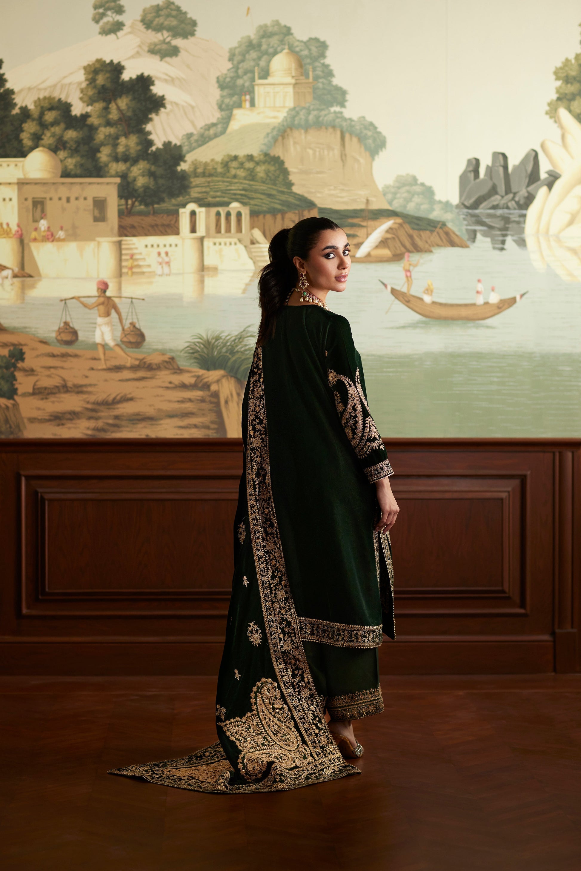 Mina Hassan | Velvet Luxe | Zehra - by - Libasekhas UK - Registered Vendor of : Mina Hassan - 100% Original Designer Dresss