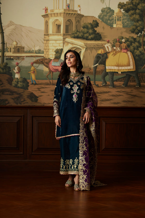 Mina Hassan | Velvet Luxe |  Amani - by - Libasekhas UK - Registered Vendor of : Mina Hassan - 100% Original Designer Dresss