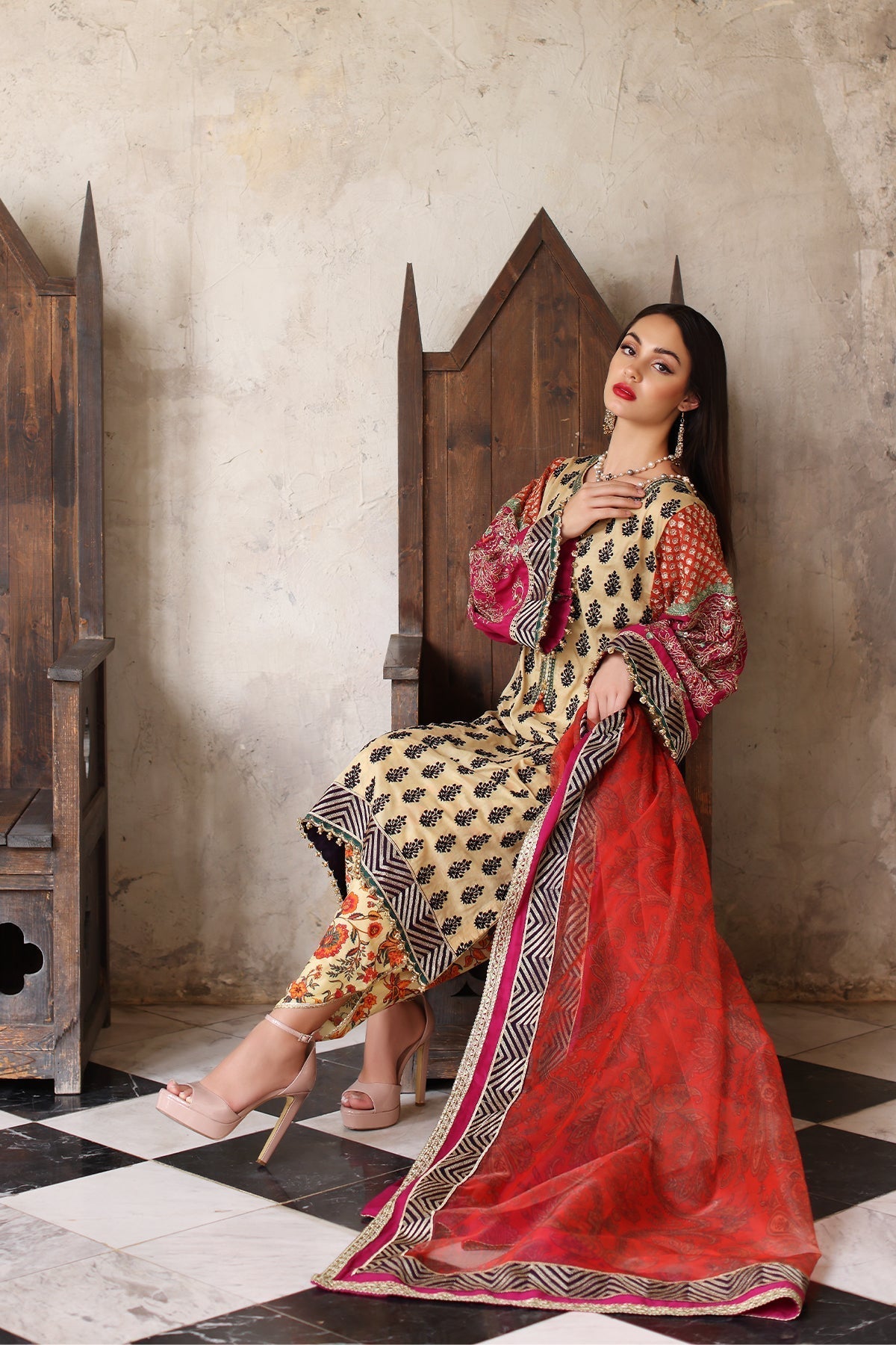 Mina Kashif | Festive Lawn | Amani - by - Libasekhas UK - Registered Vendor of : Mina Kashif - 100% Original Designer Dresss