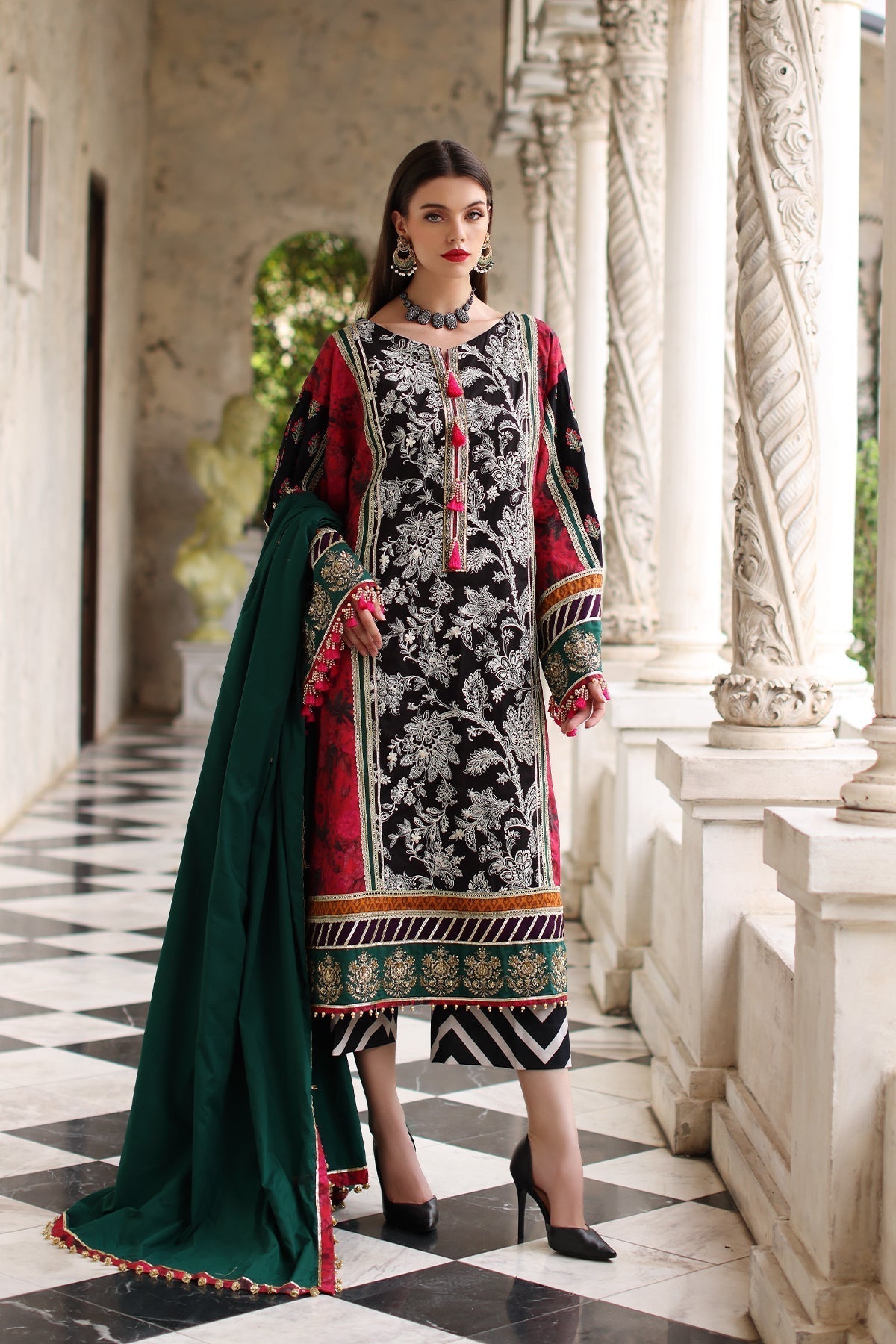 Mina Kashif | Festive Lawn | Karine - by - Libasekhas UK - Registered Vendor of : Mina Kashif - 100% Original Designer Dresss
