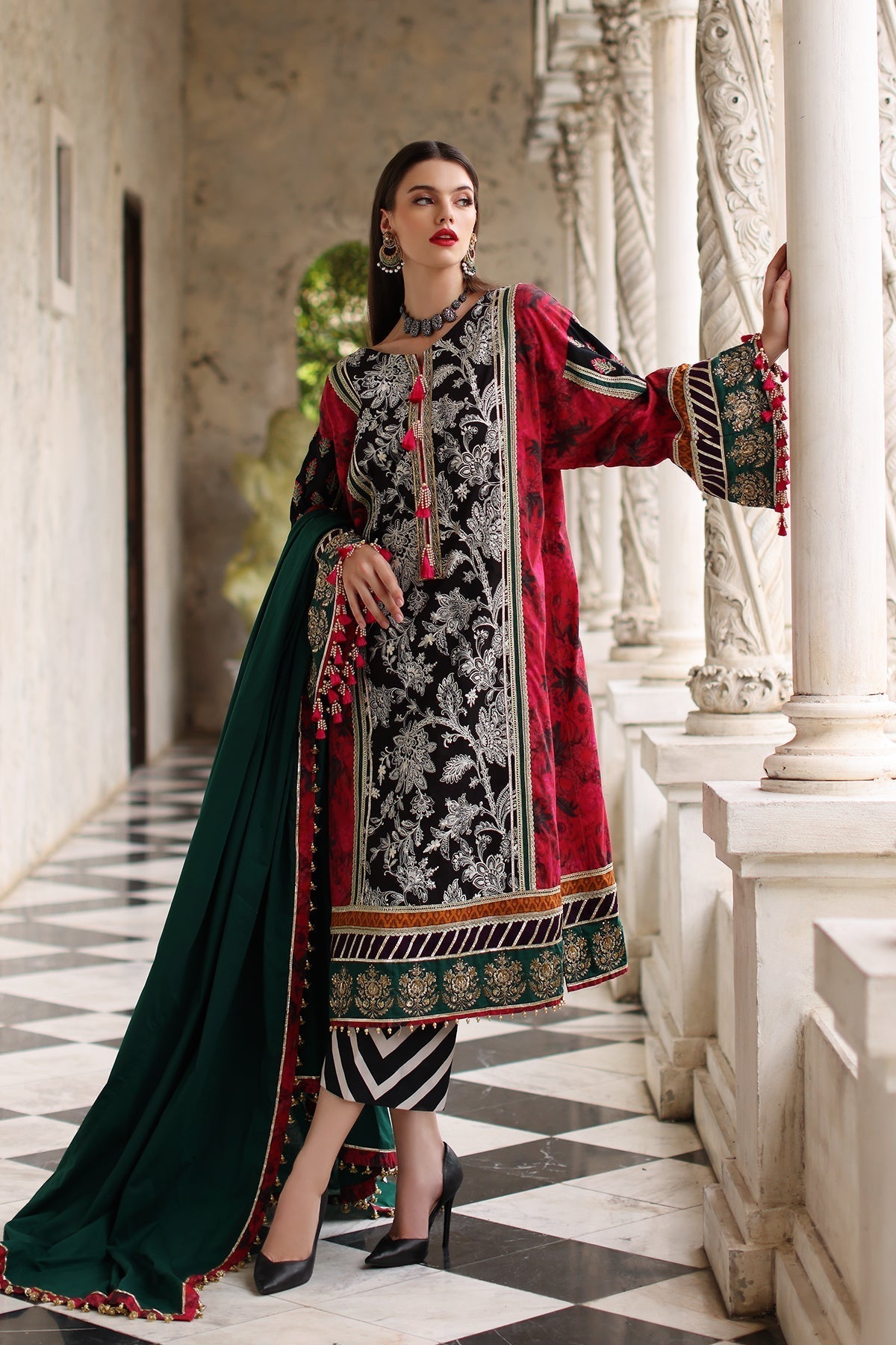 Mina Kashif | Festive Lawn | Karine - by - Libasekhas UK - Registered Vendor of : Mina Kashif - 100% Original Designer Dresss