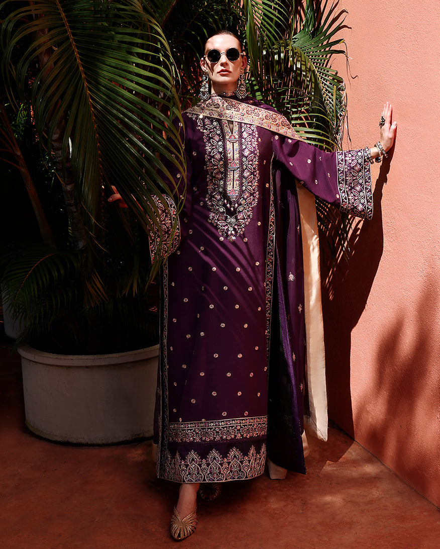 Mushq | Nuvera Raw Silk 26 | Minerva - by Libasekhas UK - Registered Vendor of : Mushq - 100% Original Designer Dress