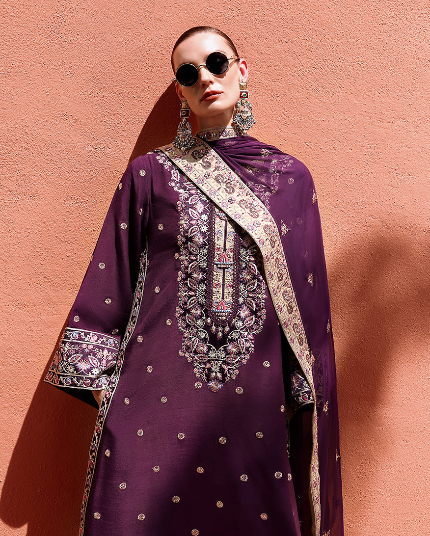 Mushq | Nuvera Raw Silk 26 | Minerva - by Libasekhas UK - Registered Vendor of : Mushq - 100% Original Designer Dress