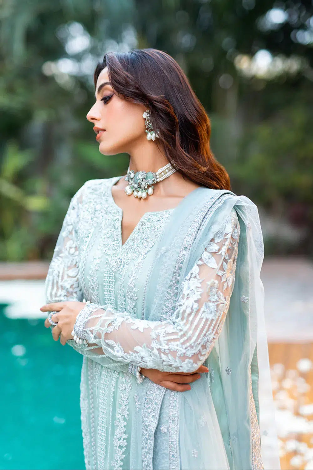 Azure | Embroidered Formals | Mint Breeze - by - Libasekhas UK - Registered Vendor of : Azure - 100% Original Designer Dresss