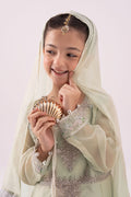 3 Piece Embroidered Organza Suit - Kids Clothing - available at Maria Faisal in UK and USA.