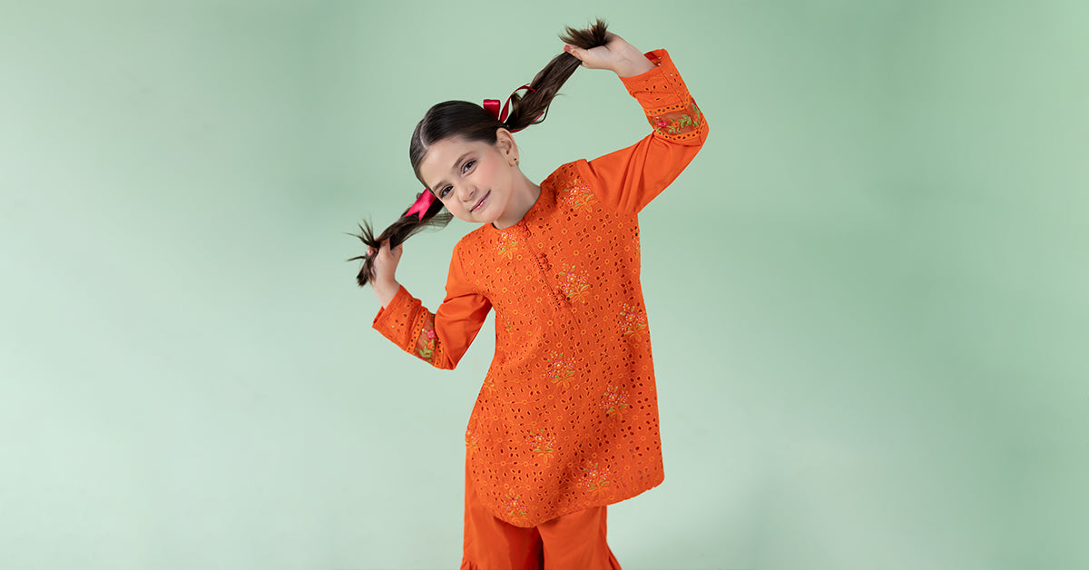 3 Piece Embroidered Lawn Suit - Kids Clothing - available at Maria Faisal in UK and USA.