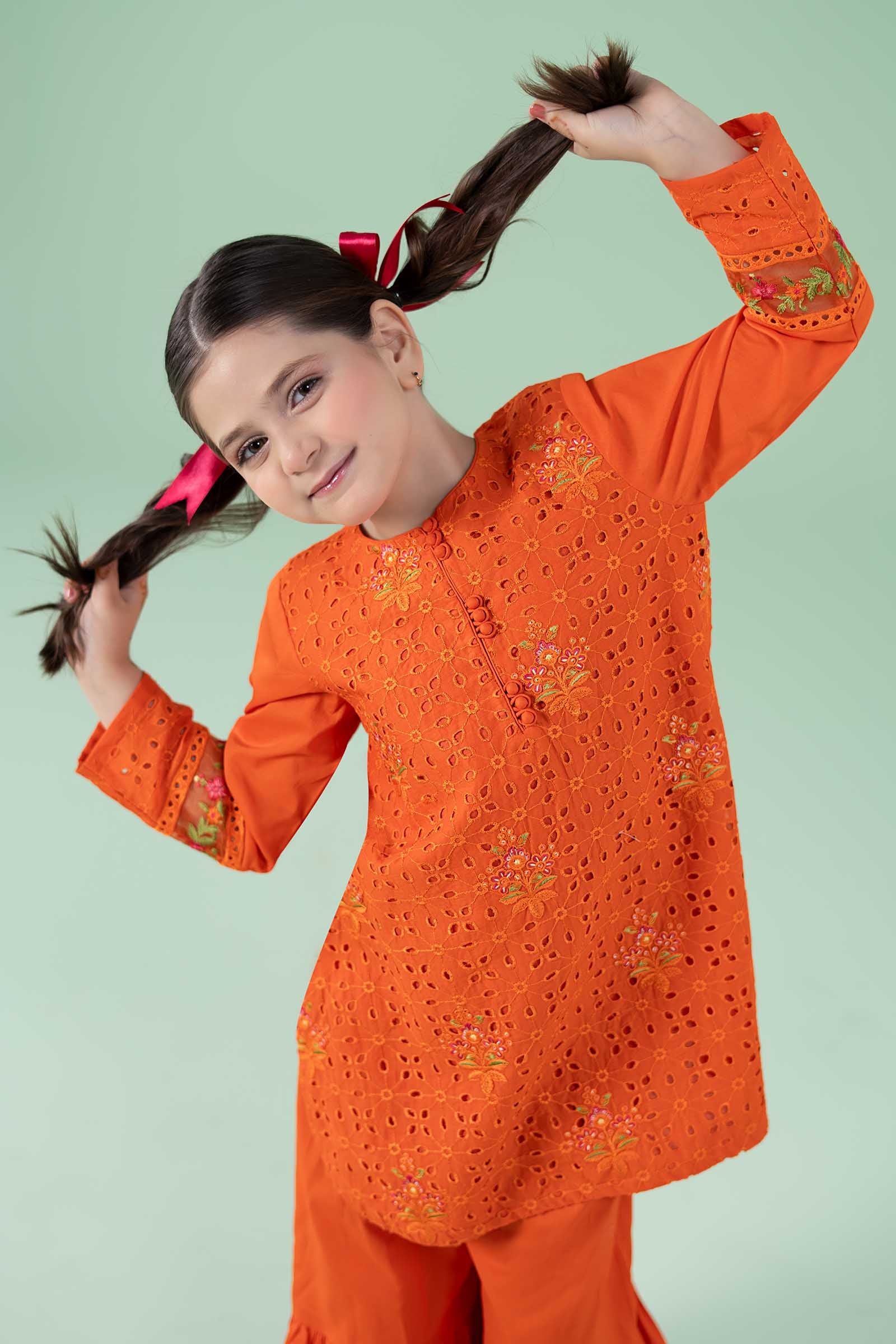 3 Piece Embroidered Lawn Suit - Kids Clothing - available at Maria Faisal in UK and USA.