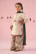 3 Piece Embroidered Dobby Suit - Kids Clothing - available at Maria Faisal in UK and USA.