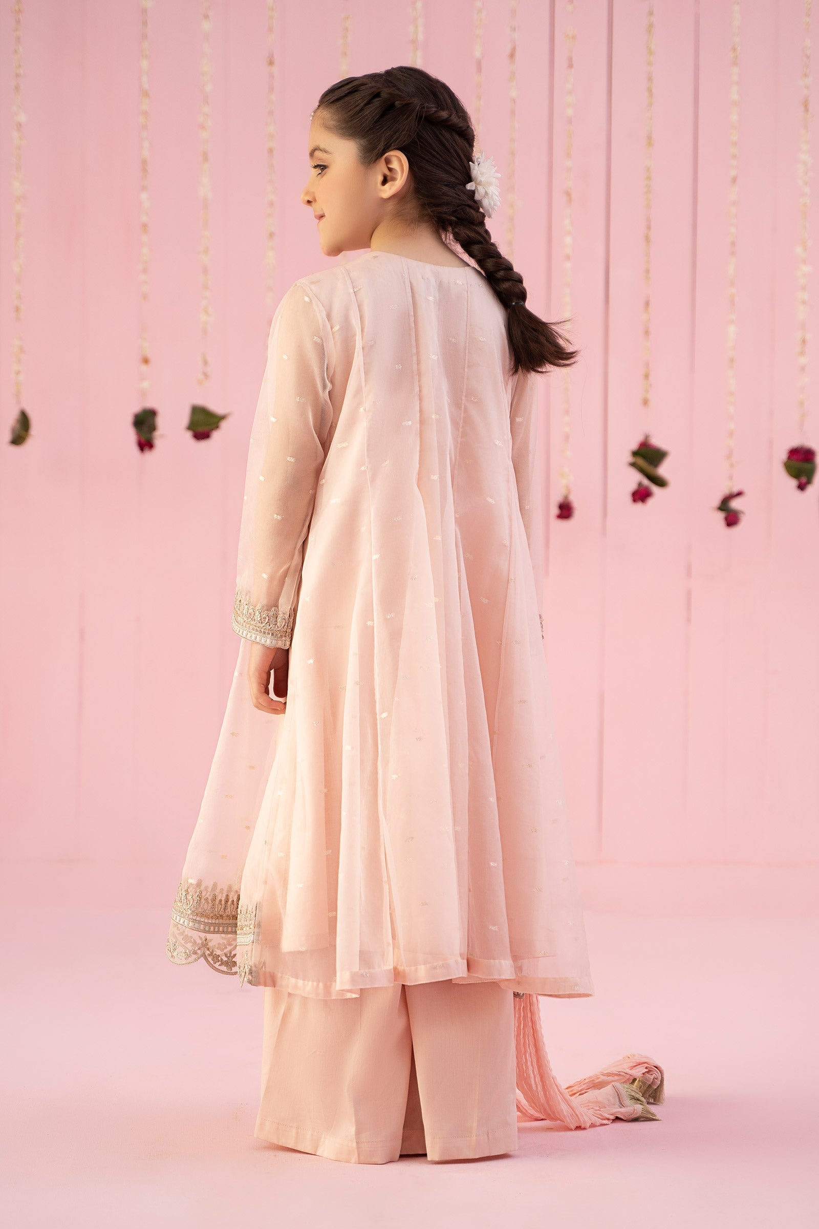 Maria B | 3 Piece Embroidered Organza Suit | MKS-EF24-19 - by - Libasekhas UK - Registered Vendor of : Maria B - 100% Original Designer Dresss