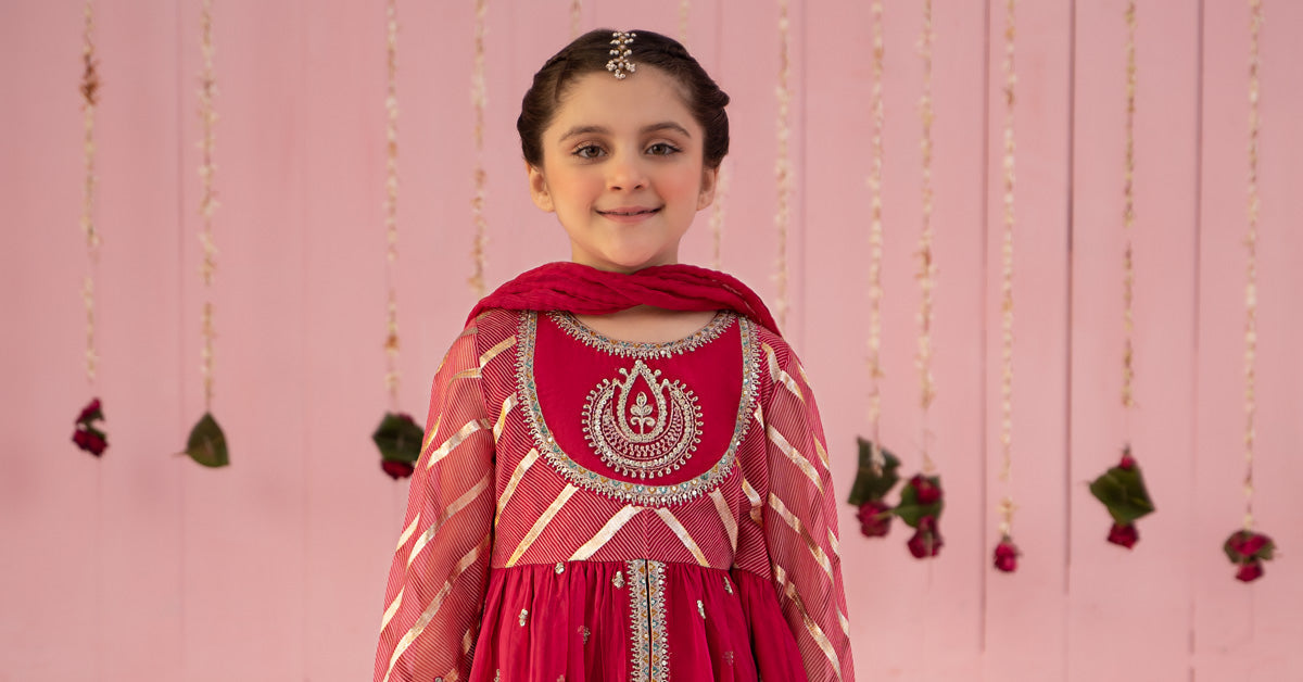 Maria B | 3 Piece Embroidered Organza Suit | MKS-EF24-27 - by - Libasekhas UK - Registered Vendor of : Maria B - 100% Original Designer Dresss