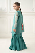 3 Piece Dyed Organza Suit - Kids Clothing - available at Maria Faisal in UK and USA.