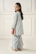 3 Piece Embroidered Polyester Net Suit - Kids Clothing - available at Maria Faisal in UK and USA.