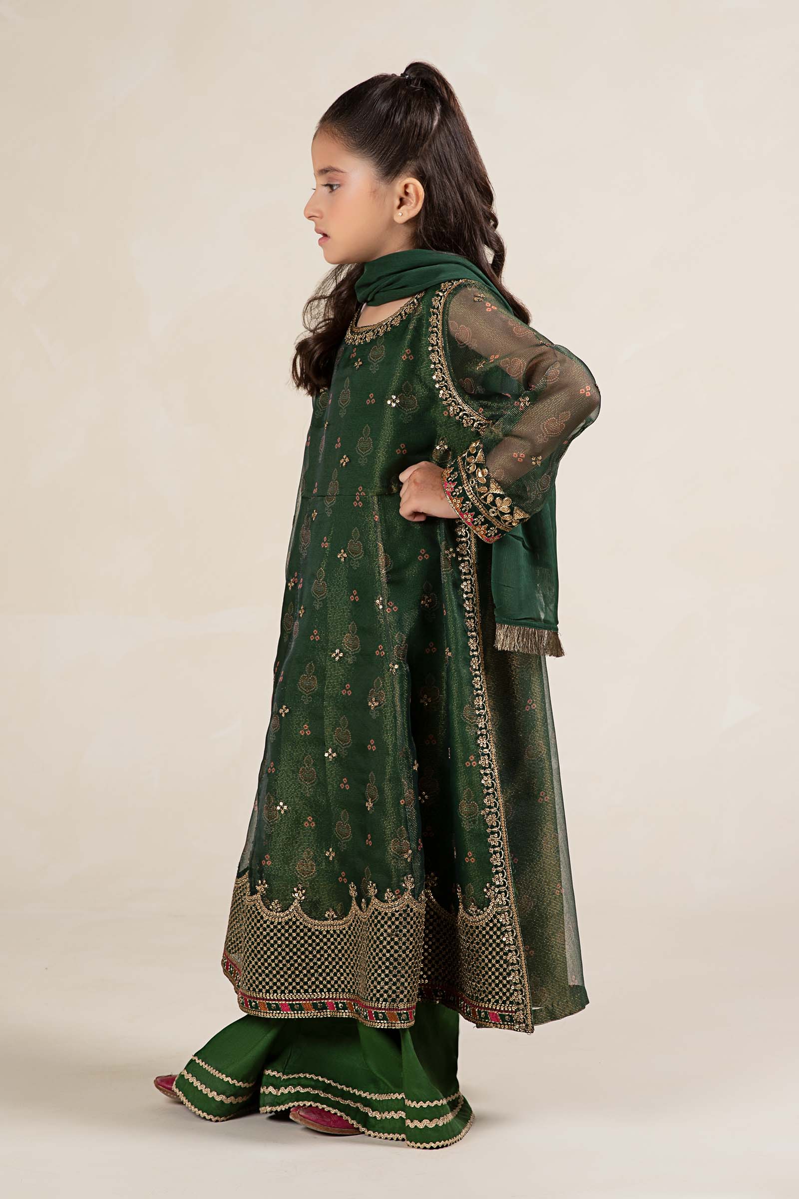 Maria B | 3 Piece Embroidered Cotton Net Suit | MKS-W24-01 - by - Libasekhas UK - Registered Vendor of : Maria B - 100% Original Designer Dresss