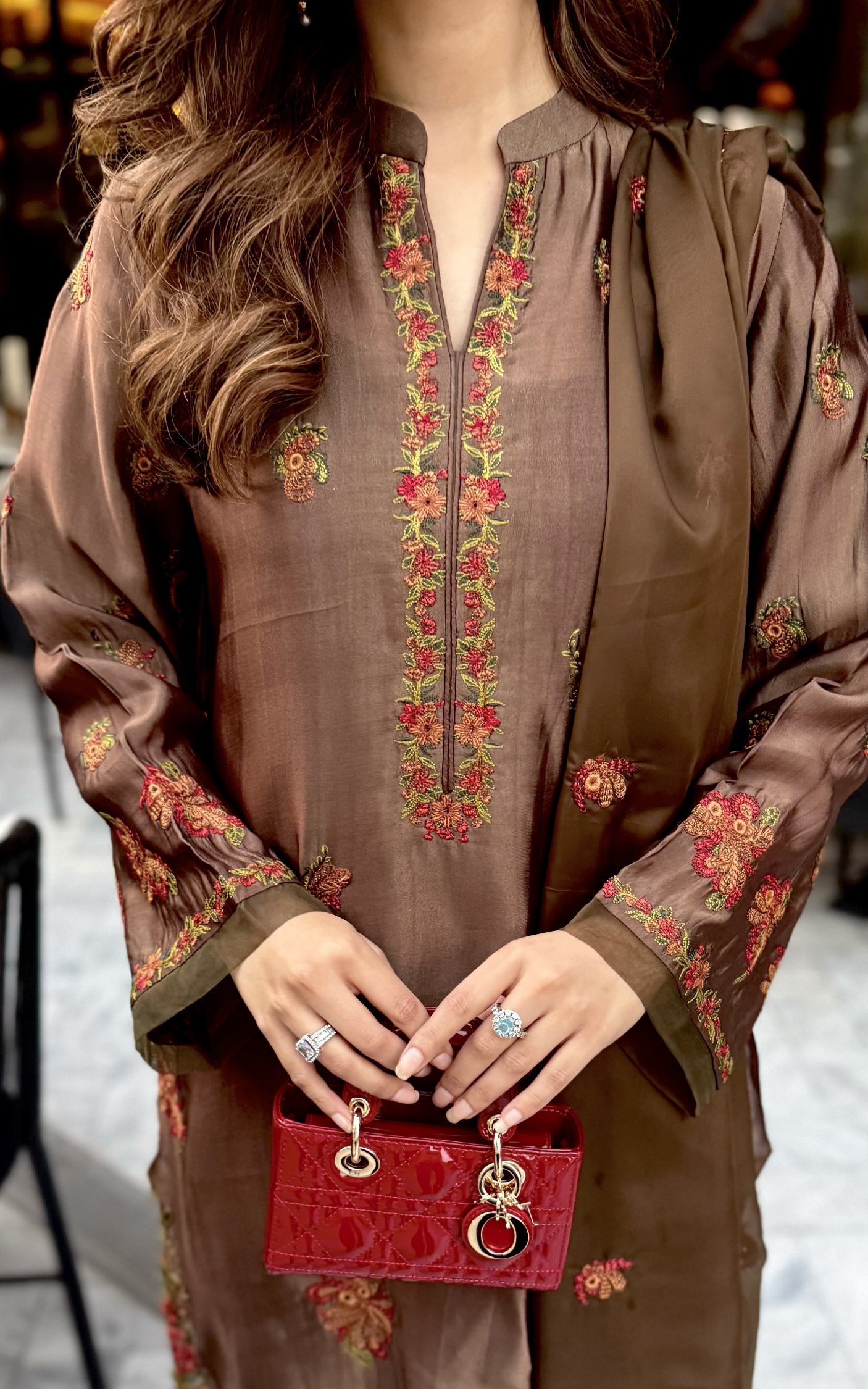 Asifa and Nabeel | Silk Edit 26 | Mocha Mystique - by Libasekhas UK - Registered Vendor of : Asifa and Nabeel - 100% Original Designer Dress