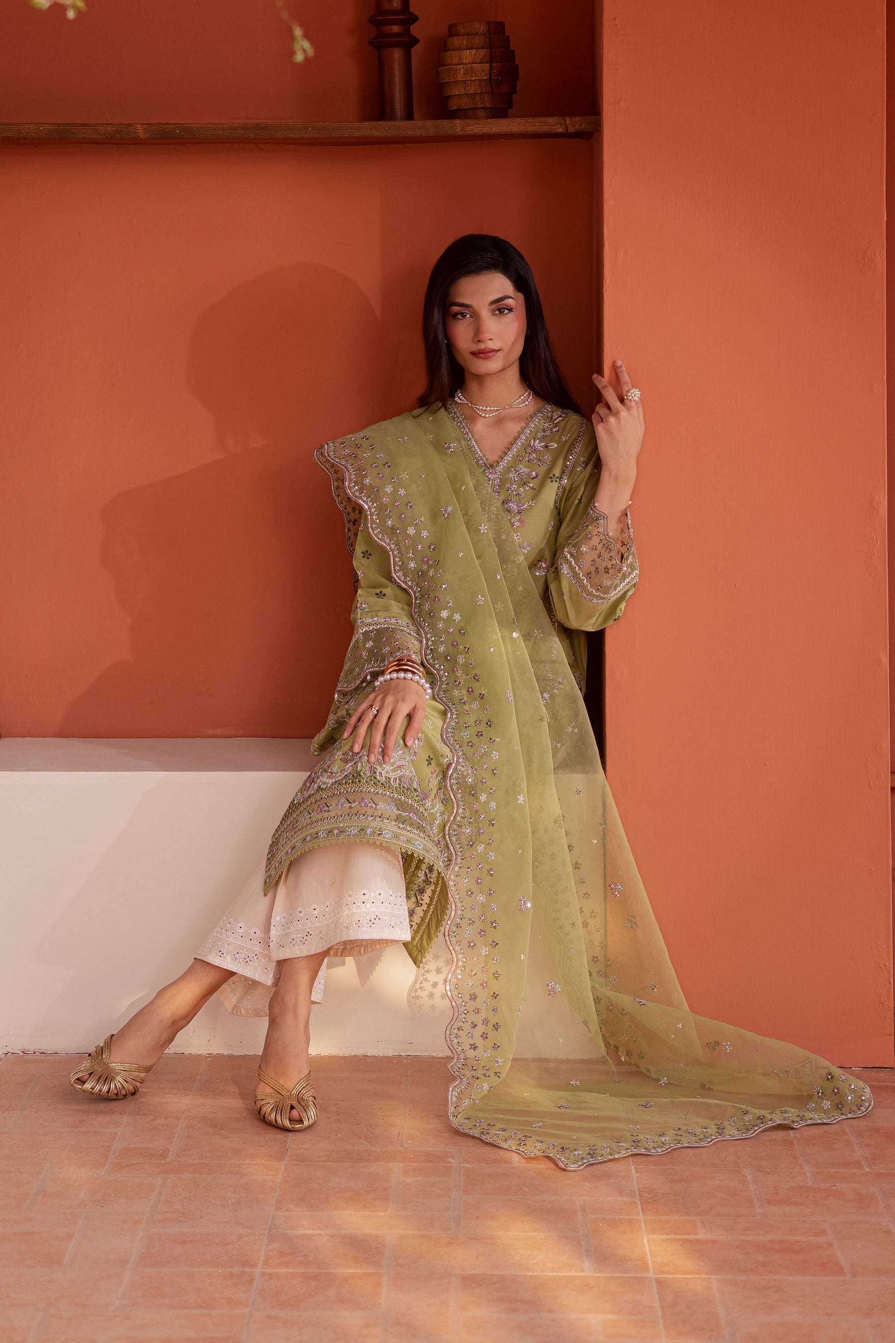 Batik | Festive Eid 26 | Mor Bagh - by Libasekhas - Registered Vendor of : Batik - 100% Original Designer Dress