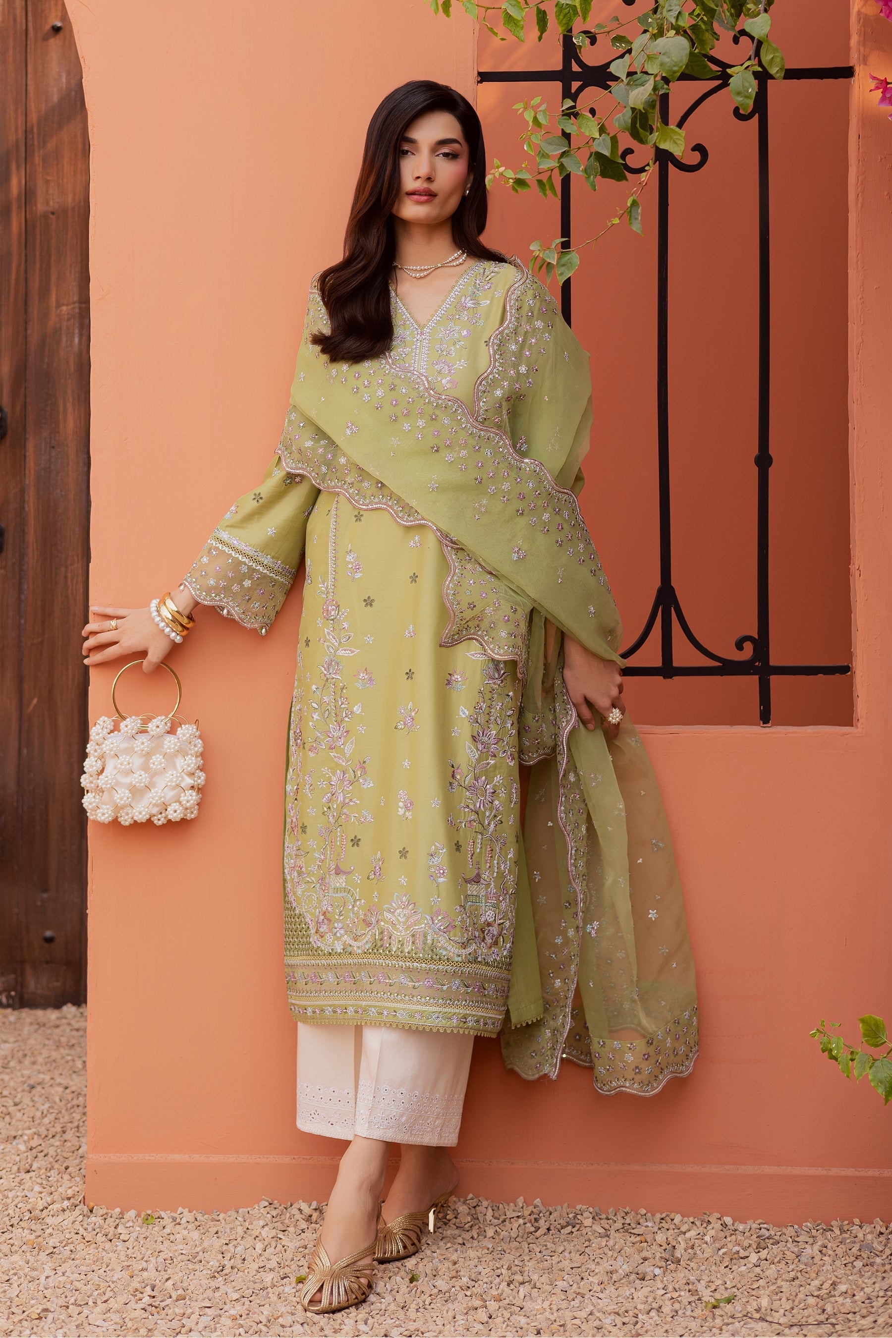 Batik | Festive Eid 26 | Mor Bagh - by Libasekhas - Registered Vendor of : Batik - 100% Original Designer Dress