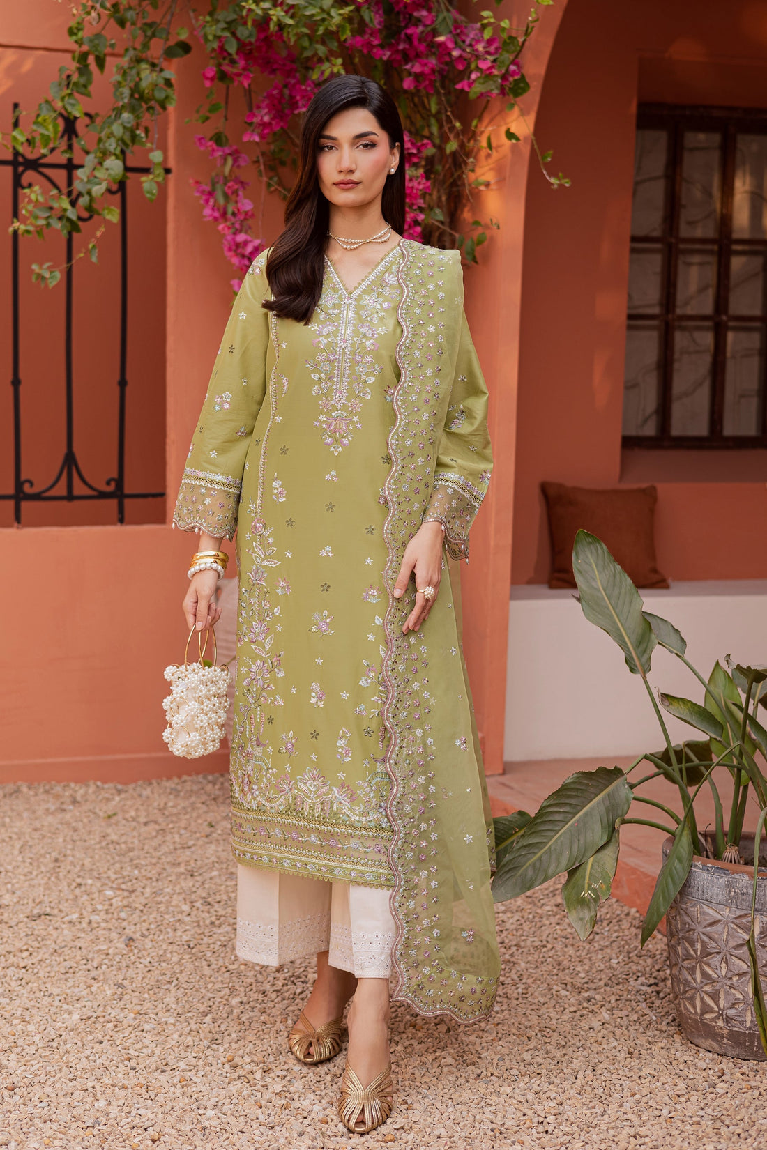 Batik | Festive Eid 26 | Mor Bagh - by Libasekhas - Registered Vendor of : Batik - 100% Original Designer Dress