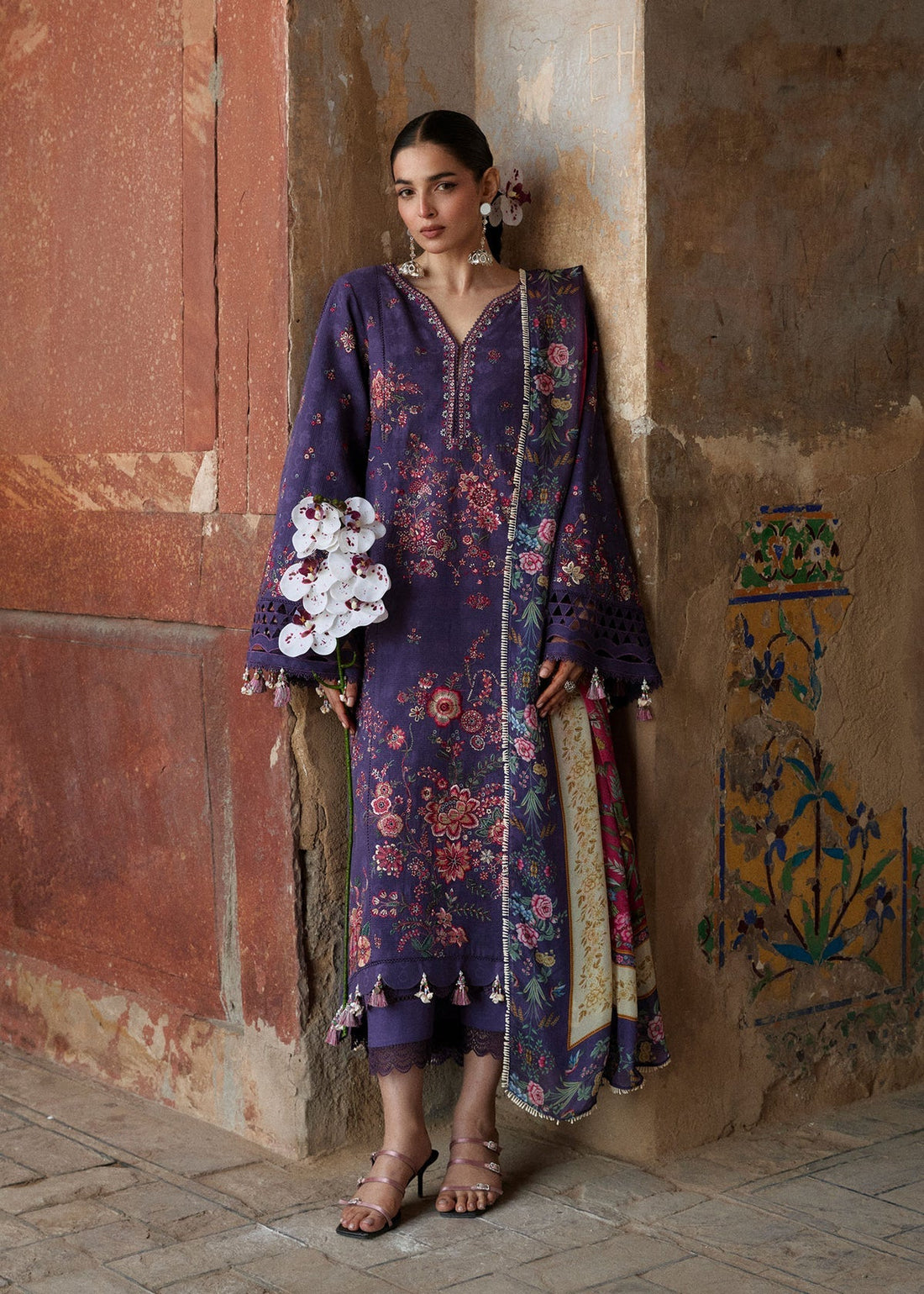Hussain Rehar | Zan SS26 | Mor - by Libasekhas UK - Registered Vendor of : Hussain Rehar - 100% Original Designer Dress