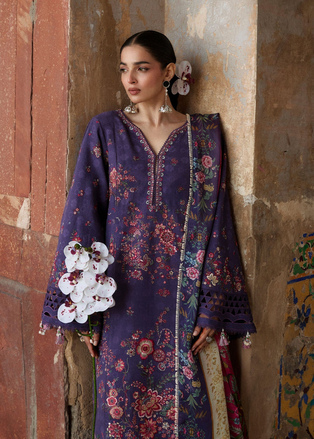 Hussain Rehar | Zan SS26 | Mor - by Libasekhas UK - Registered Vendor of : Hussain Rehar - 100% Original Designer Dress