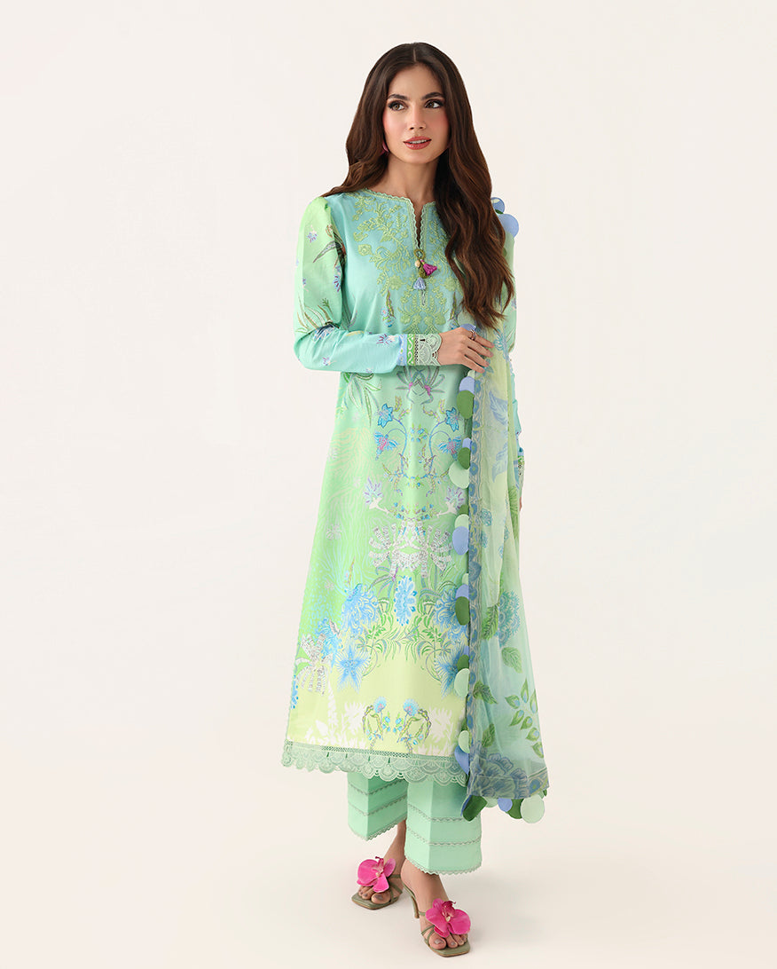 Roheenaz | Rosette Lawn | Morning Dew - by Libasekhas UK - Registered Vendor of : Roheenaz - 100% Original Designer Dress