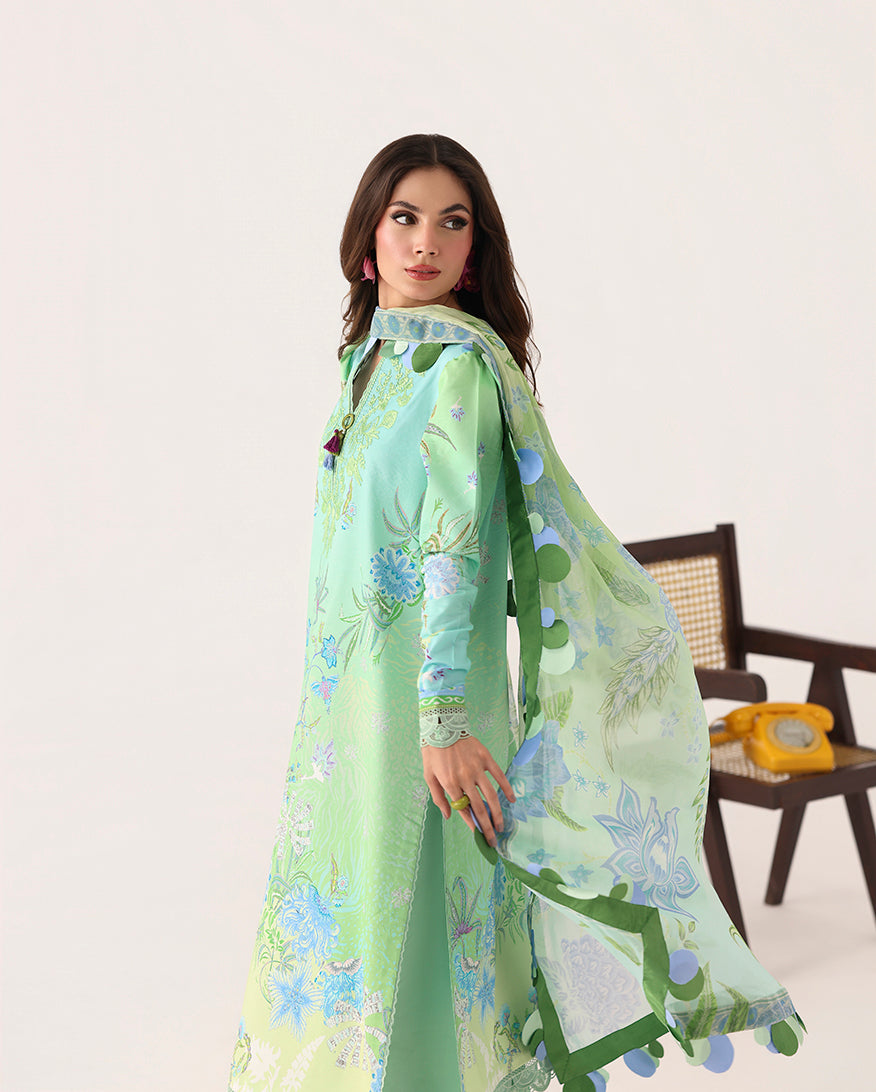 Roheenaz | Rosette Lawn | Morning Dew - by Libasekhas UK - Registered Vendor of : Roheenaz - 100% Original Designer Dress