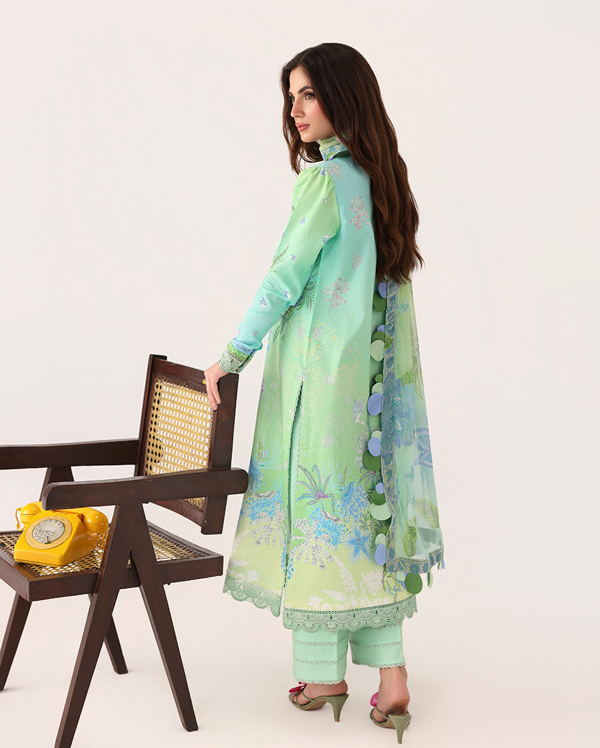 Roheenaz | Rosette Lawn | Morning Dew - by Libasekhas UK - Registered Vendor of : Roheenaz - 100% Original Designer Dress