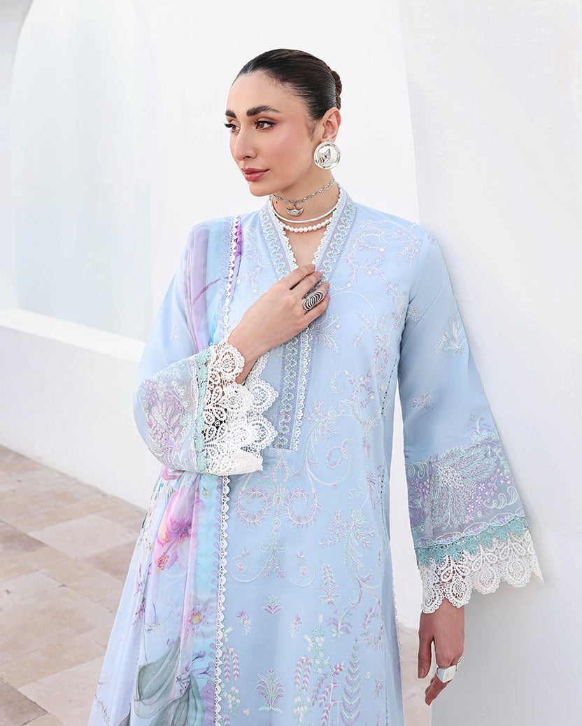 Roheenaz | Floral Reverie Luxury Lawn | Morning Petal - by Libasekhas UK - Registered Vendor of : Roheenaz - 100% Original Designer Dress