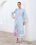 Roheenaz | Floral Reverie Luxury Lawn | Morning Petal - by Libasekhas UK - Registered Vendor of : Roheenaz - 100% Original Designer Dress