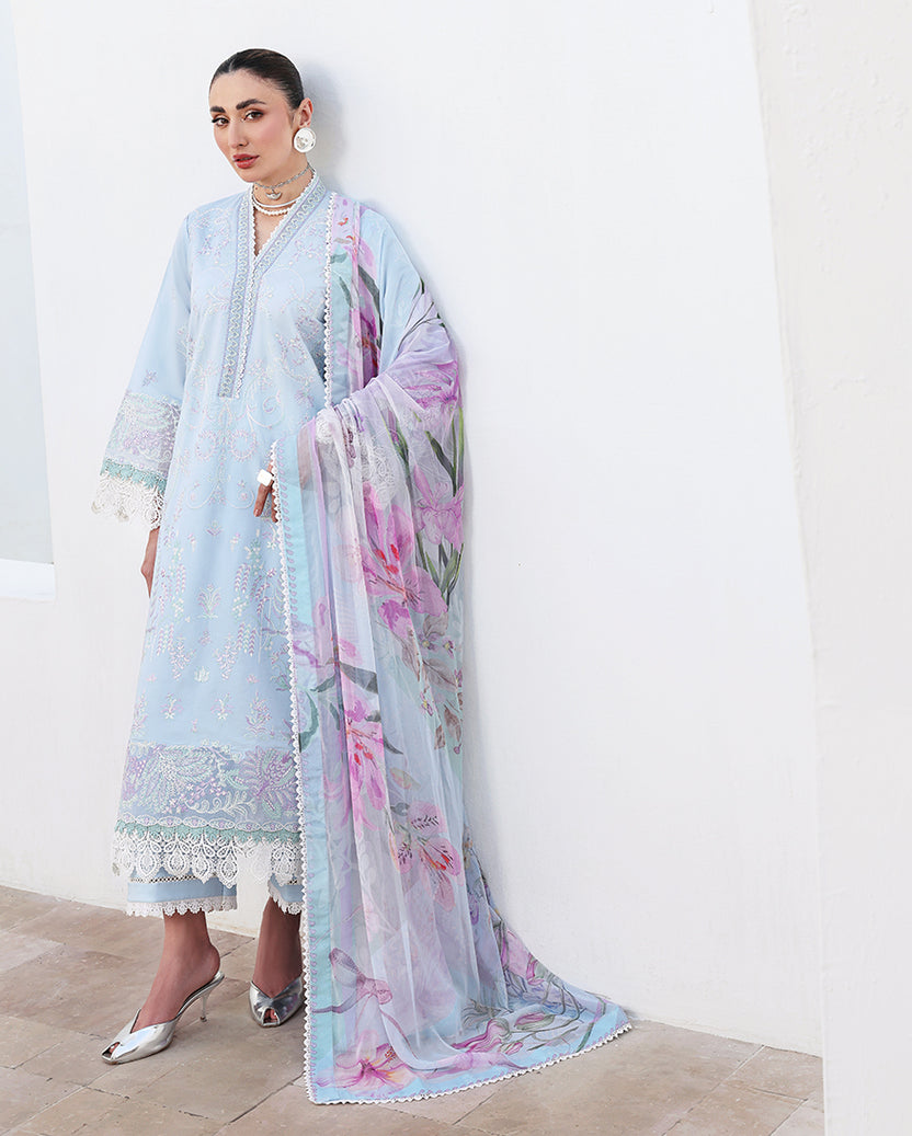 Roheenaz | Floral Reverie Luxury Lawn | Morning Petal - by Libasekhas UK - Registered Vendor of : Roheenaz - 100% Original Designer Dress